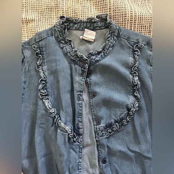 Urban Renewal Denim Button Down, Size Small - Picture 4 of 6